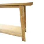 Console table Decoza teak wood in natural color 200x40x80cm - Image 3