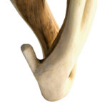 Coat rack Joint suar wood in natural color 30x30x200cm - Image 3