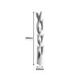 Coat rack Joint suar wood in natural color 30x30x200cm - Image 4