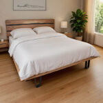 Double bed Imena solid wood natural 160x200cm - Слика 2