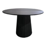 Canicule table solid acacia wood in black shade D120x75cm - Слика 2
