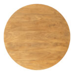 Charmy table solid mango wood in natural shade D130x76cm - Слика 3