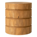 Charmy table solid mango wood in natural shade D130x76cm - Слика 4