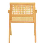 Winslow armchair rubberwood-rattan in natural shade 51x54x80cm - Image 6