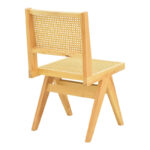 Winslow chair rubberwood-rattan in natural shade 46x58x80cm - Image 3