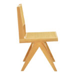 Winslow chair rubberwood-rattan in natural shade 46x58x80cm - Image 4