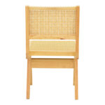 Winslow chair rubberwood-rattan in natural shade 46x58x80cm - Image 6