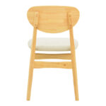 Cardith chair rubberwood-plywood in natural shade-grey beige fabric 48x51x78cm - Image 6