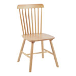 Bristol chair rubberwood in natural shade 45x51x86cm