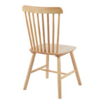 Bristol chair rubberwood in natural shade 45x51x86cm - Image 4