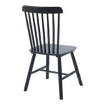 Bristol chair rubberwood in black shade 45x51x86cm - Image 4