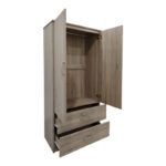 Two-door wardrobe with 2 drawers Lego in sonoma color 80x42x180cm - Image 2