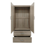 Two-door wardrobe with 2 drawers Lego in sonoma color 80x42x180cm - Image 3