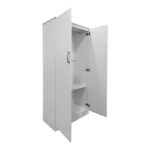 Two-door wardrobe Lego in white color 80x42x180cm - Image 2