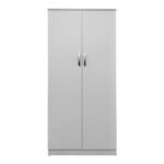 Two-door wardrobe Lego in white color 80x42x180cm - Image 4