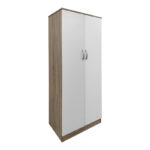 Two-door wardrobe Lego in sonoma-white color 80x42x180cm
