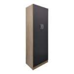 Two-door wardrobe Lego in sonoma-dark grey color 60x42x180cm