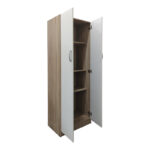 Two-door wardrobe Lego in sonoma-white color 60x42x180cm - Image 2