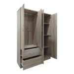 Four-door wardrobe with 2 drawers Lego in sonoma color 120.5x42x181cm - Image 2