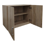 Two-door wardrobe loft Lego in sonoma color 79x41.5x60cm - Image 2