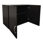 Two-door wardrobe loft Lego in wenge color 79x41.5x60cm - Image 2