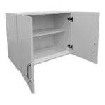 Two-door wardrobe loft Lego in white color 79x41.5x60cm - Image 2