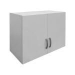Two-door wardrobe loft Lego in white color 79x41.5x60cm