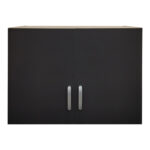 Two-door wardrobe loft Lego in sonoma-dark grey color 79x41.5x60cm - Image 4