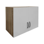 Two-door wardrobe loft Lego in sonoma-white color 79x41.5x60cm