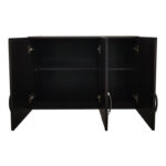 Three-door wardrobe loft Lego in wenge color 90x41.5x60cm - Image 3