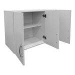 Three-door wardrobe loft Lego in white color 90x41.5x60cm - Image 2
