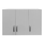 Three-door wardrobe loft Lego in white color 90x41.5x60cm - Image 4