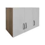 Three-door wardrobe loft Lego in sonoma-white color 90x41.5x60cm