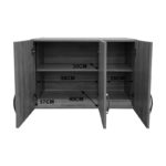 Three-door wardrobe loft Lego in sonoma-white color 90x41.5x60cm - Image 6