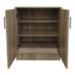 Shoe cabinet for 6 pairs of shows Souken in sonoma color 60x40x80cm - Image 3