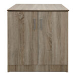 Shoe cabinet for 6 pairs of shows Souken in sonoma color 60x40x80cm - Image 4