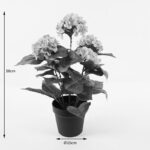 Decorative plant in a pot Hydrangea Inart pink D35x50cm - Image 4