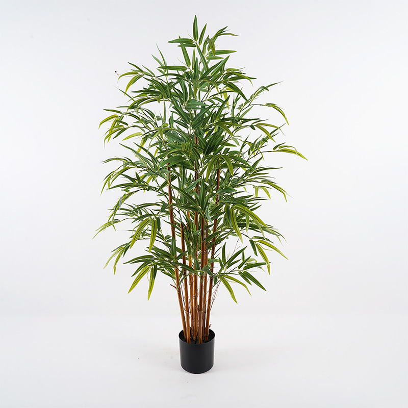 391-000012 Decorative plant in a pot Rhapis Palm Inart green D60x120cm - Слика 1