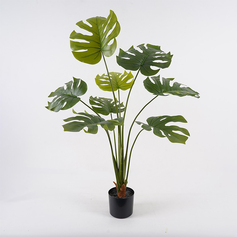 391-000016 Decorative plant in pot Deliciosa Inart green D94x120cm - Слика 1