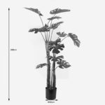 Decorative plant in pot Deliciosa I Inart green D90x160cm - Слика 4