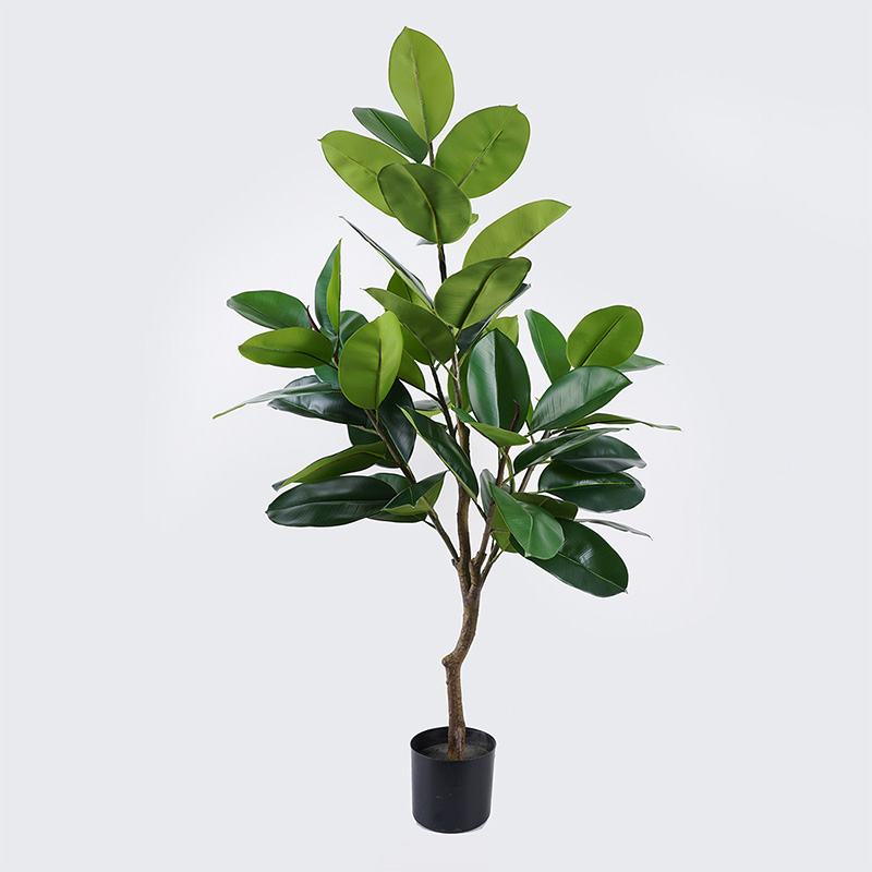 391-000021 Decorative plant in pot Ficus Lyrata Inart green D70x130cm - Слика 1