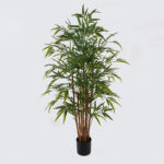 Decorative plant in a pot Rhapis Palm Inart green D80x180cm