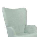 Armchair Gerlina mint  fabric and legs in natural color 71x64x94cm - Image 6
