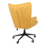 Lobima swivel director's office chair yellow velvet 71x68x104cm - Image 2