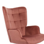 Lobima director's office chair, rotting apple, velvet, 71x68x104cm - Image 6