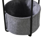 Side table Fredami in black marble look D40x50cm - Image 4