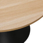 Coffee table Hemena pakjoworld set 2 pieces in black-natural color - Image 4