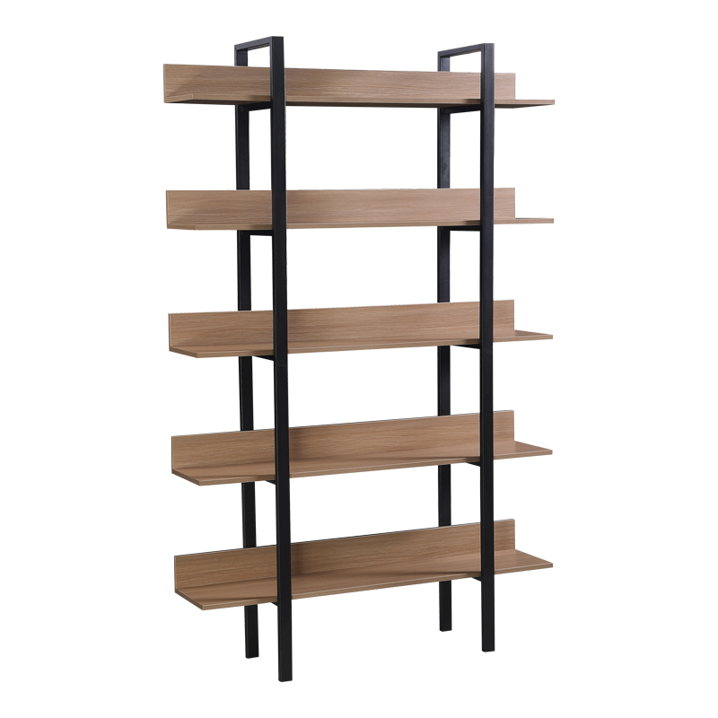 395-000004 Bookcase Boderta in sonoma-black color 120x30x190cm - Image 1