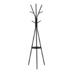 Coat rack Denner metal in black color 48.5x48.5x180cm