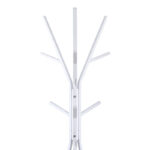 Coat rack Denner metal in white color 48.5x48.5x180cm - Image 2